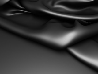 Obraz premium Abstract Black Silk Cloth Background