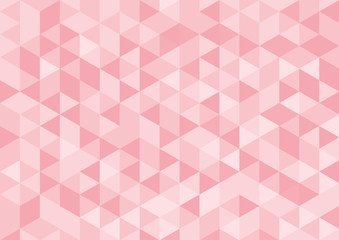 Vector geometric background, mosaic of triangles and cubes in so