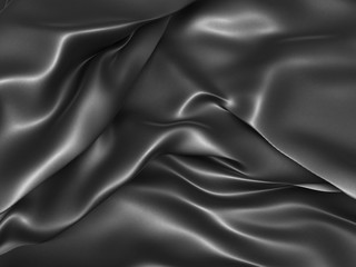 Black abstract dramatic cloth background