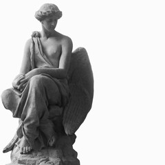 Guardian Angel (antique statue, religion, symbol of security)