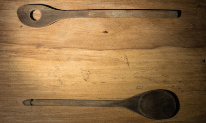 spoons on a table