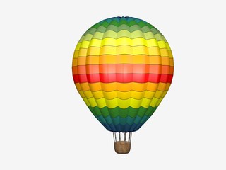 Fototapeta premium Air Balloon on white background