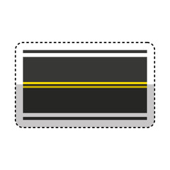 Fototapeta premium road street isolated icon vector illustration design