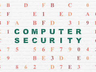 Security concept: Computer Security on wall background