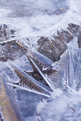Obraz na płótnie Canvas ice crystals abstract