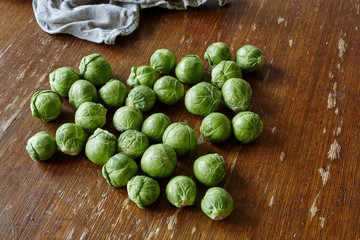 organic sprouts on wooden table