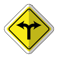 traffic signal information with arrow icon vector illustration design