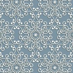 Vintage delicate lace ornament pattern