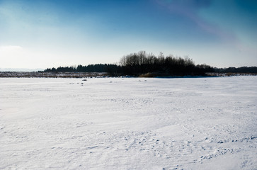 Fototapeta na wymiar Völtendorf im Winter; Voeltendorf in winter