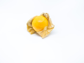Closeup of Cape Gooseberry isolated on gray background