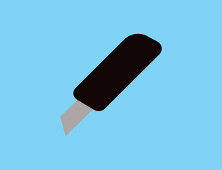 Vector flat cutter office tool icon