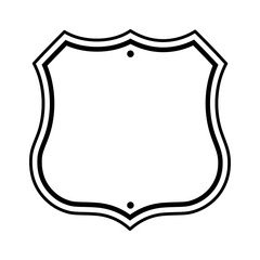 route shield traffic signal information icon vector illustration design