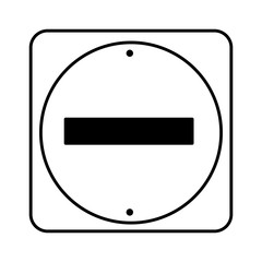 traffic signal information icon vector illustration design