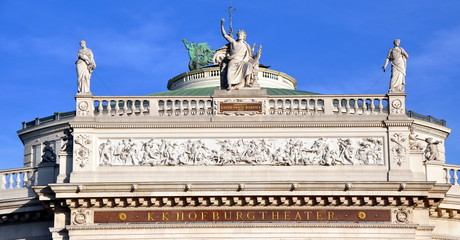 Prächtige Fassade des Wiener Burgtheaters