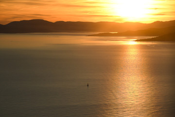 Fototapeta premium cote d'azur vue du ciel