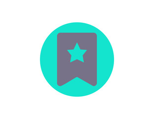 Vector flat web bookmark icon