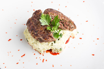 cutlets with mashed potatoes