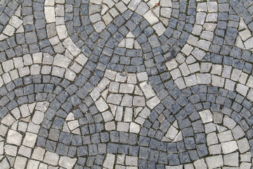 Mosaik in Pflastersteinen in Berlin