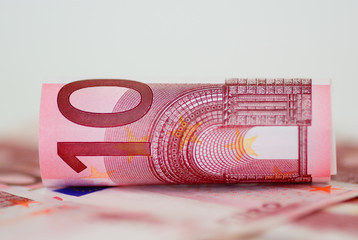 Euro banknotes, ten
