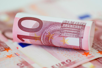 Euro banknotes, ten