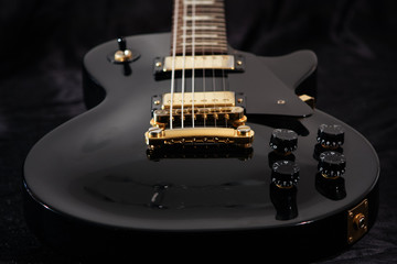 Close up of electric guitar - obrazy, fototapety, plakaty