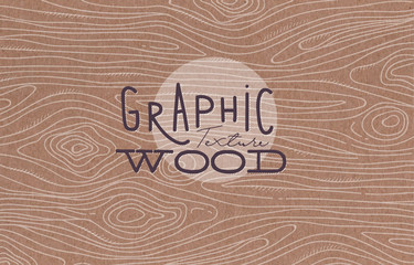 Graphic wood texture brown - 133432495