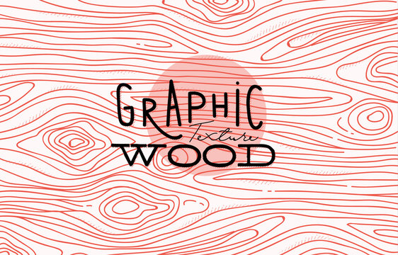 Graphic wood texture