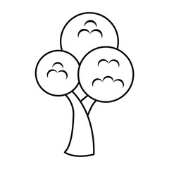 tree plant isolated icon vector illustration design