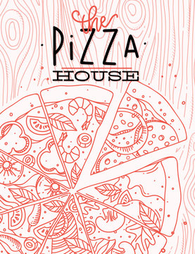 Poster pizza wood