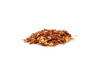 Pile of a crushed red pepper