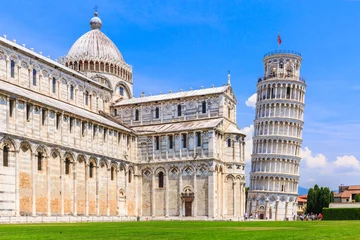 Fotobehang De scheve toren Pisa, Italy.