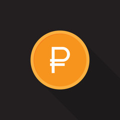 Vector ruble coin icon