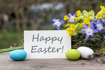 Happy Easter  / greeting card for Easter with the text: Happy Easter  