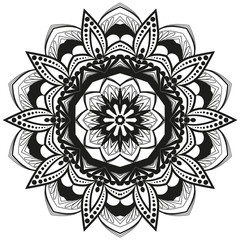 Vector flower mandala