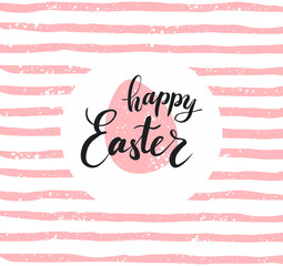 Happy Easter lettering for greeting card