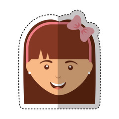 young woman casual style vector illustration design