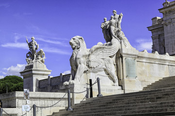 Fototapeta na wymiar Monument Victor Emmanuel II, Rome,Latium, Italie / Victor Emmanuel II Monument, Rome, Lazio, Italy