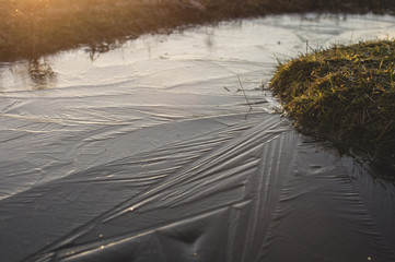 Iced Over Water