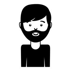 young man casual style vector illustration design