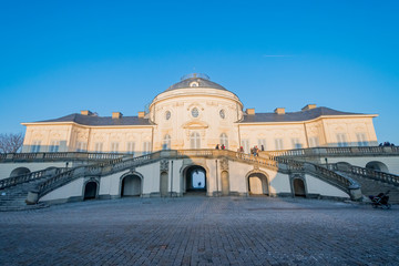 Stuttgart, GERMANY 01 JANUARY 2017, Solitude Castle in the near