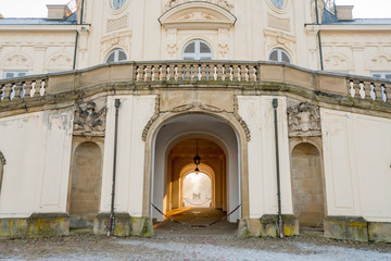 Stuttgart, GERMANY 01 JANUARY 2017, Solitude Castle in the near