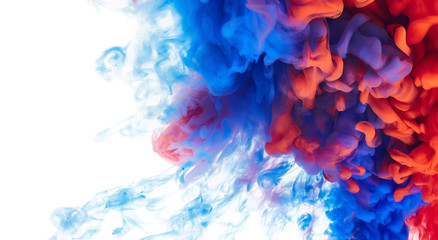 Splash of color ink. Abstract background