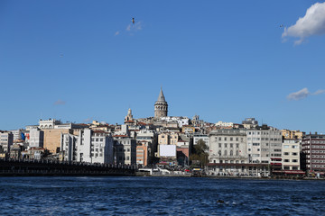 Obraz premium Karakoy and Galata Tower in Istanbul City