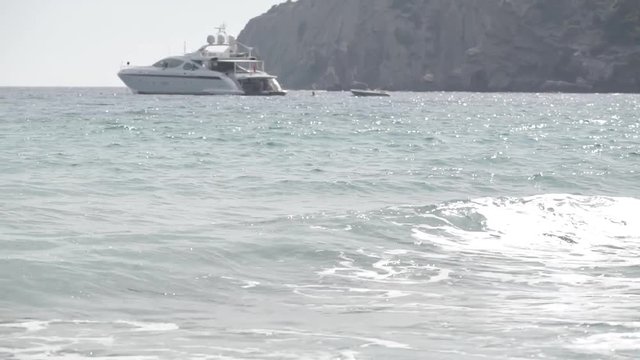 a ship in the Mediterranean sea