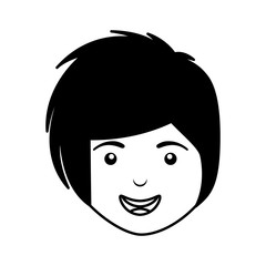 young woman casual style vector illustration design
