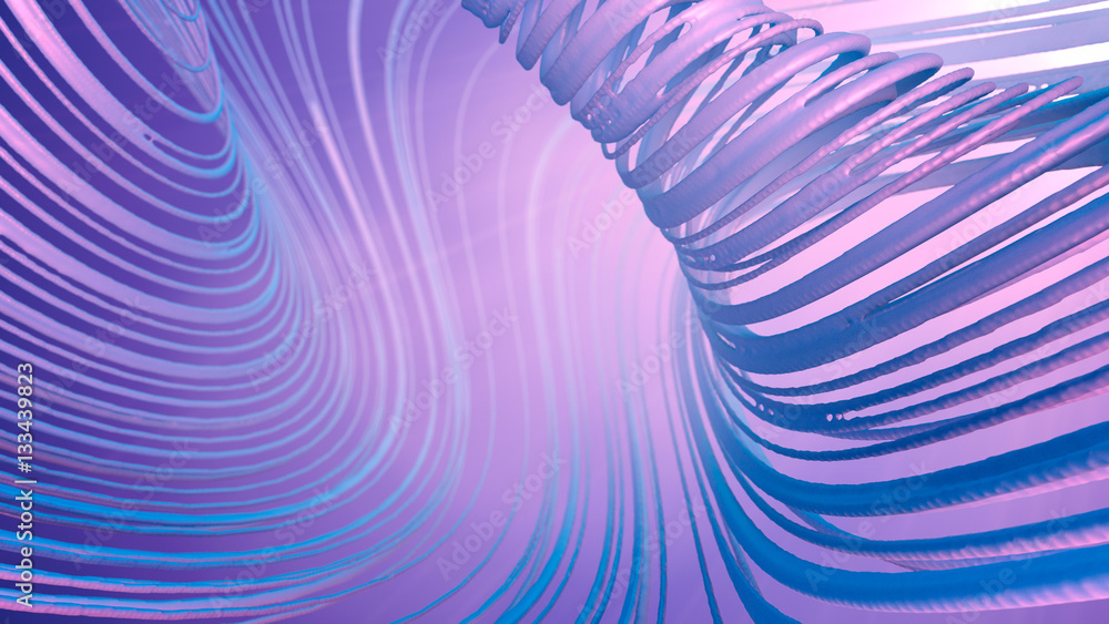 Poster abstract streaks effect background. 3d rendering