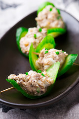 French Sardine Pate.selective focus