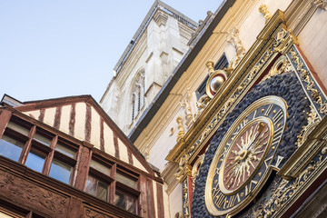 Monument du Gros Horloge à Rouen (France)