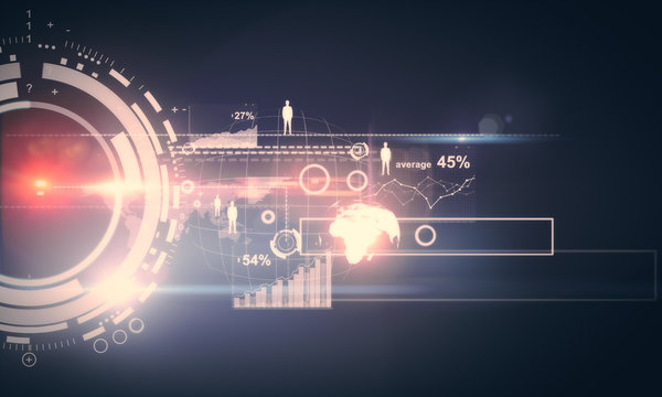 button with forex chart
