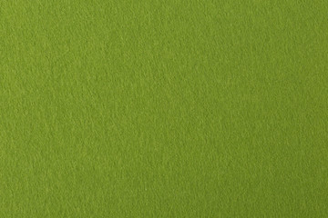 Texture of green felt on macro.